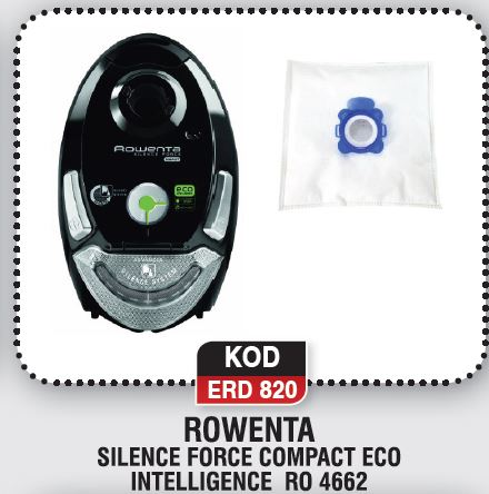 ROWENTA SILENCE FORCE COMPACT ECO ERD 820